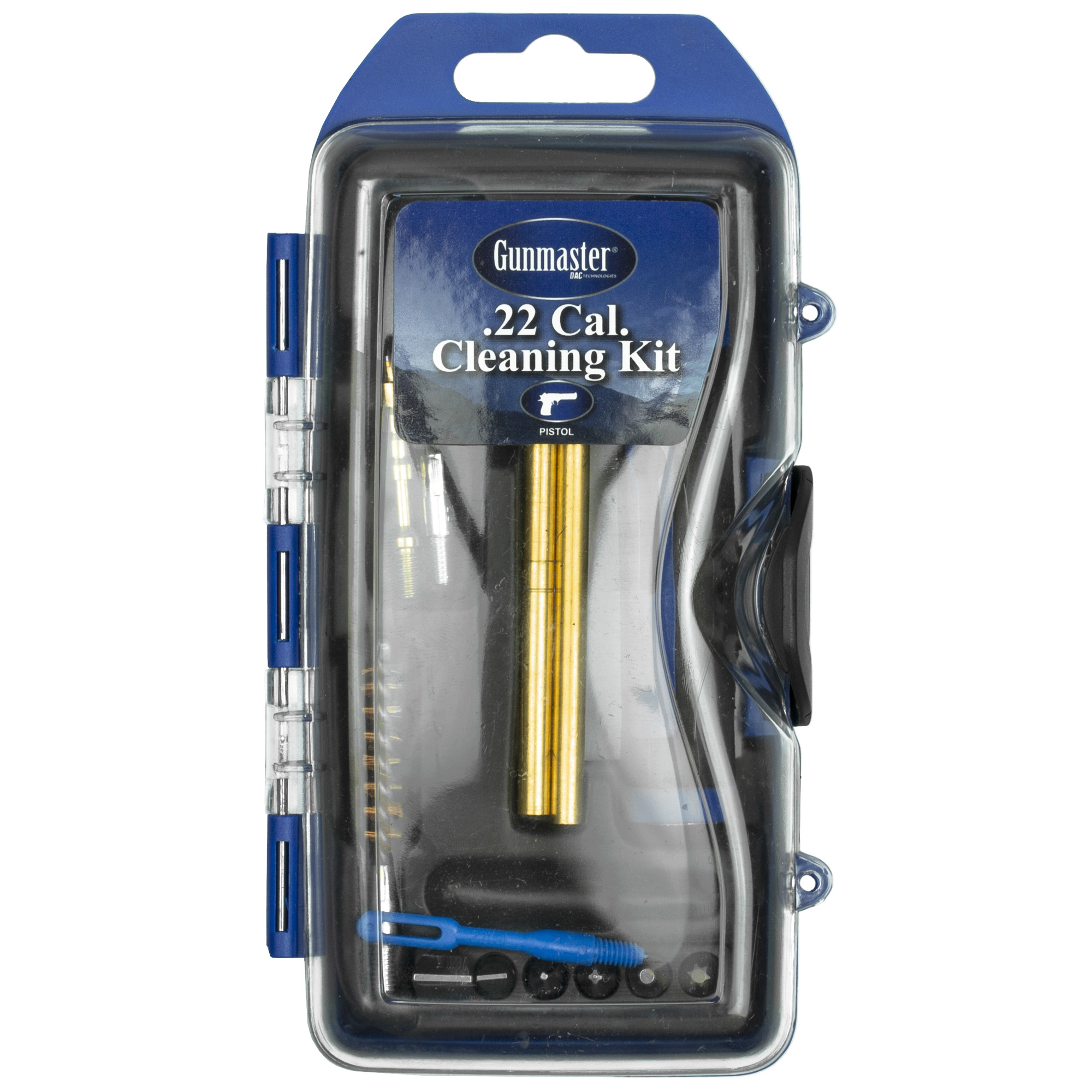DAC GM22P GunMaster Cleaning Kit 22 Cal Pistol/14 Pieces Black/Blue