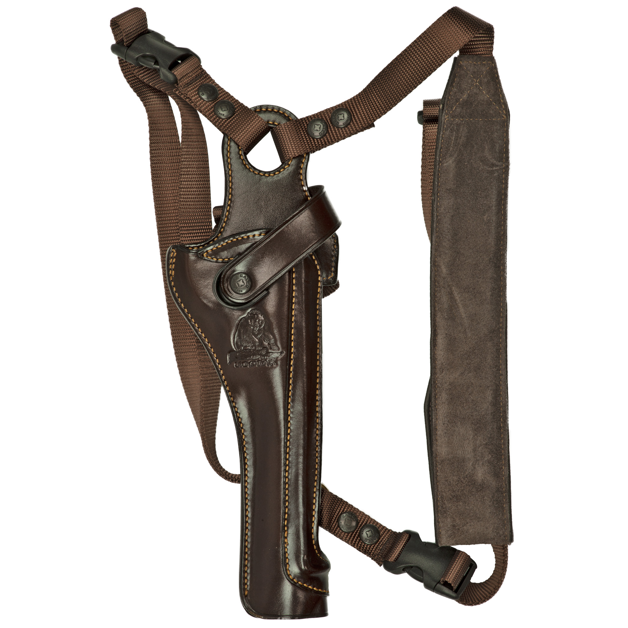 Galco KH130H Kodiak Hunter Chest Holster Havana Brown Leather Shoulder/Torso Strap Fits S&W N Frame Fits Ruger Blackhawk 7.50” Right Hand
