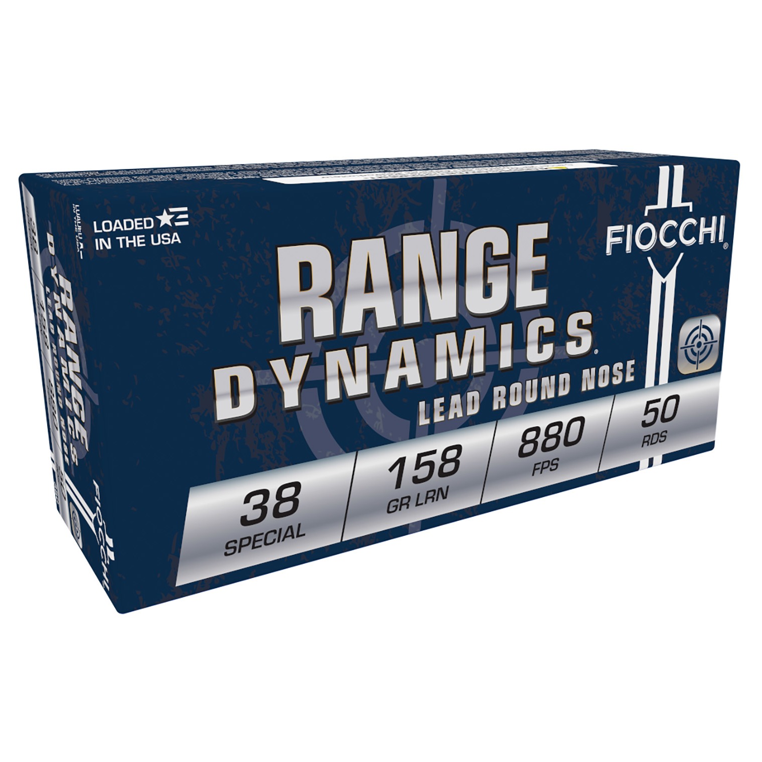 Fiocchi 38C Range Dynamics 38Special 158gr Lead Round Nose 50 Per Box/20 Case