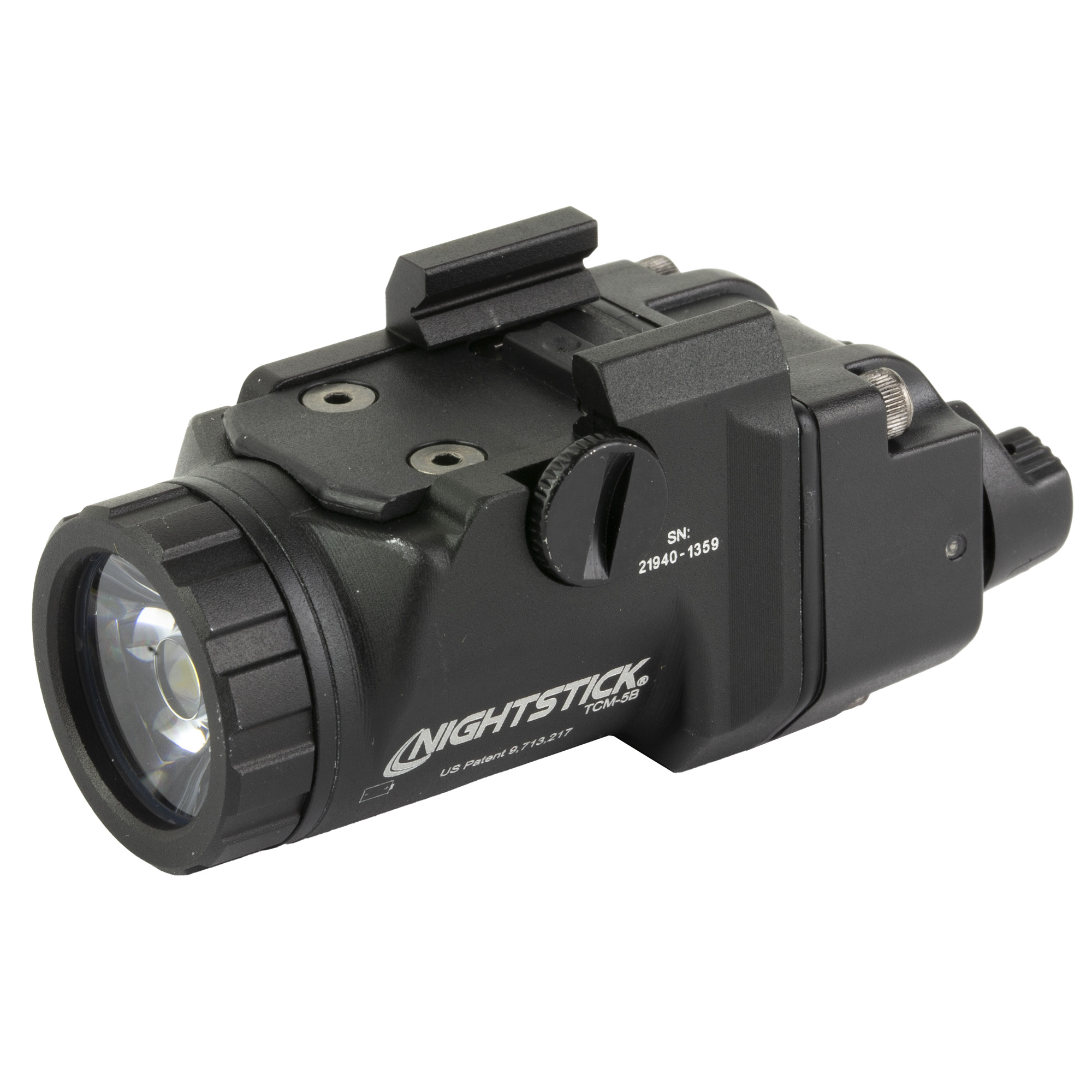 Nightstick TCM5B Subcompact Weapon-Mounted Light for Narrow Rail Handguns Black 650 Lumens LED White