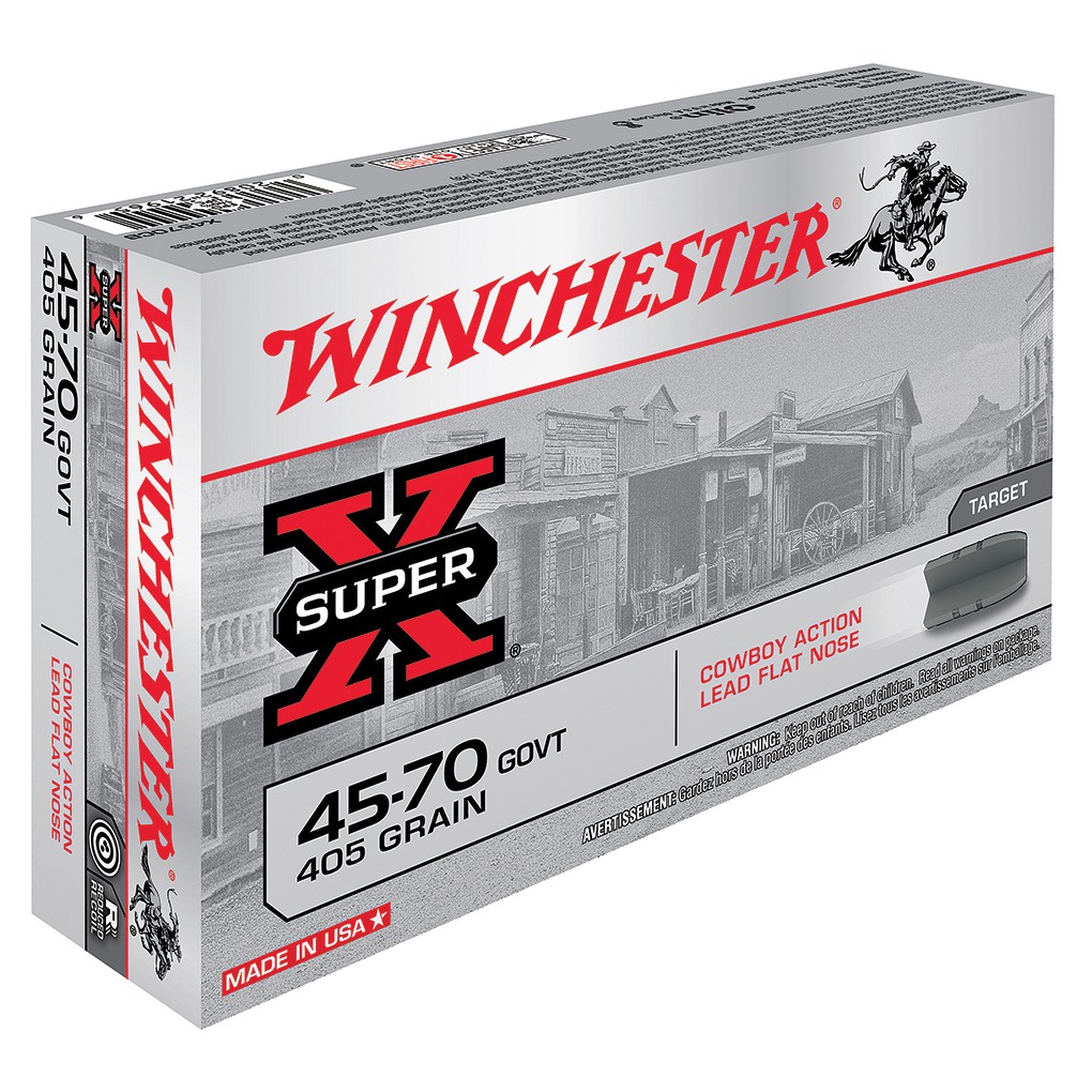Winchester Ammo X4570CB Super X Cowboy Action 45-70Gov 405gr Lead Flat Nose 20 Per Box/10 Case