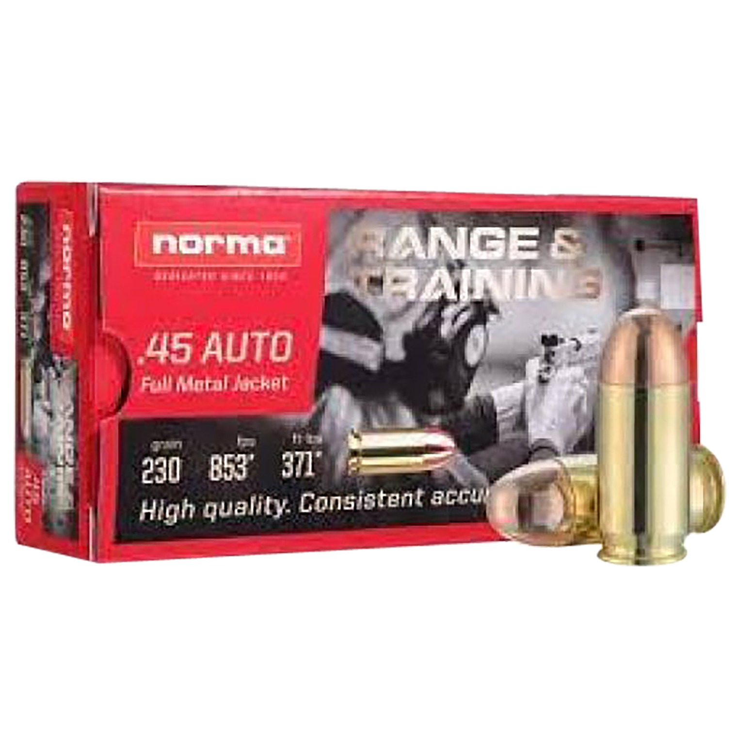 Norma Ammunition 611540020 Self Defense NXD 45ACP 230gr 20 Per Box/10 Case