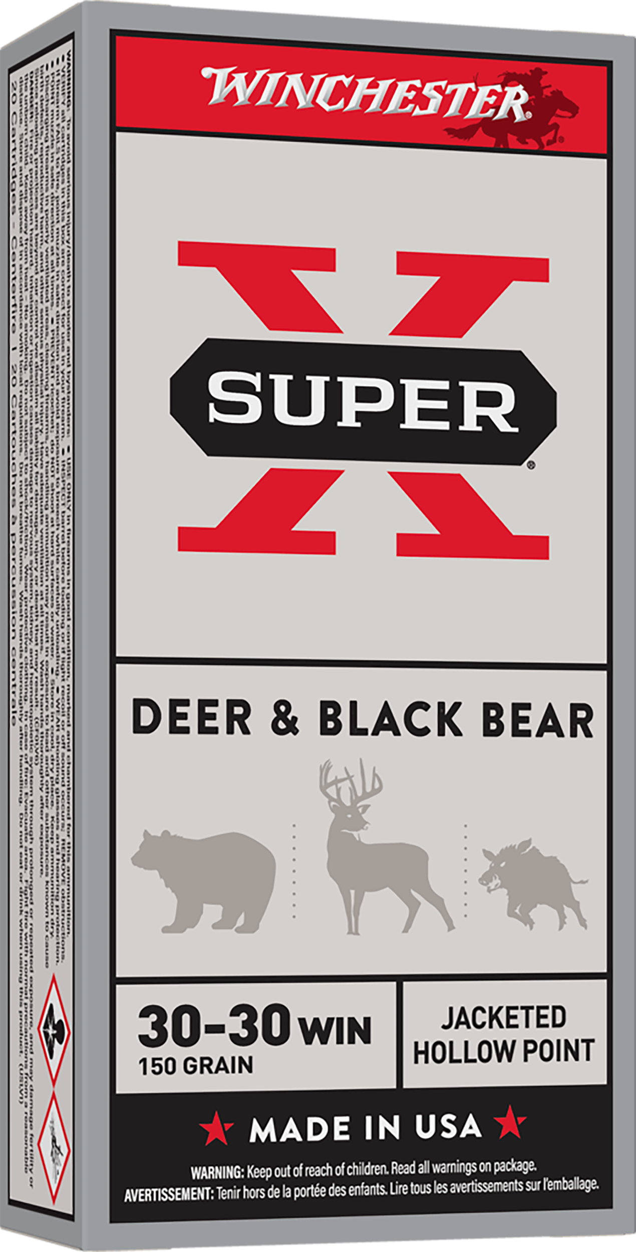 Winchester Super X 30-30 Win 150gr Jacketed Hollow Point 20 Rd - Box or Case