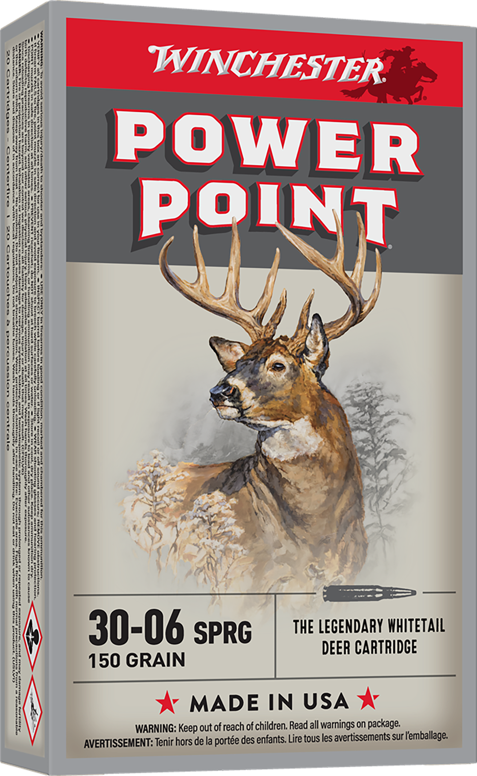 Winchester Ammo Super-X 30-06 Springfield 150 gr Power-Point 20 Bx/ 10 Cs - Box or Case