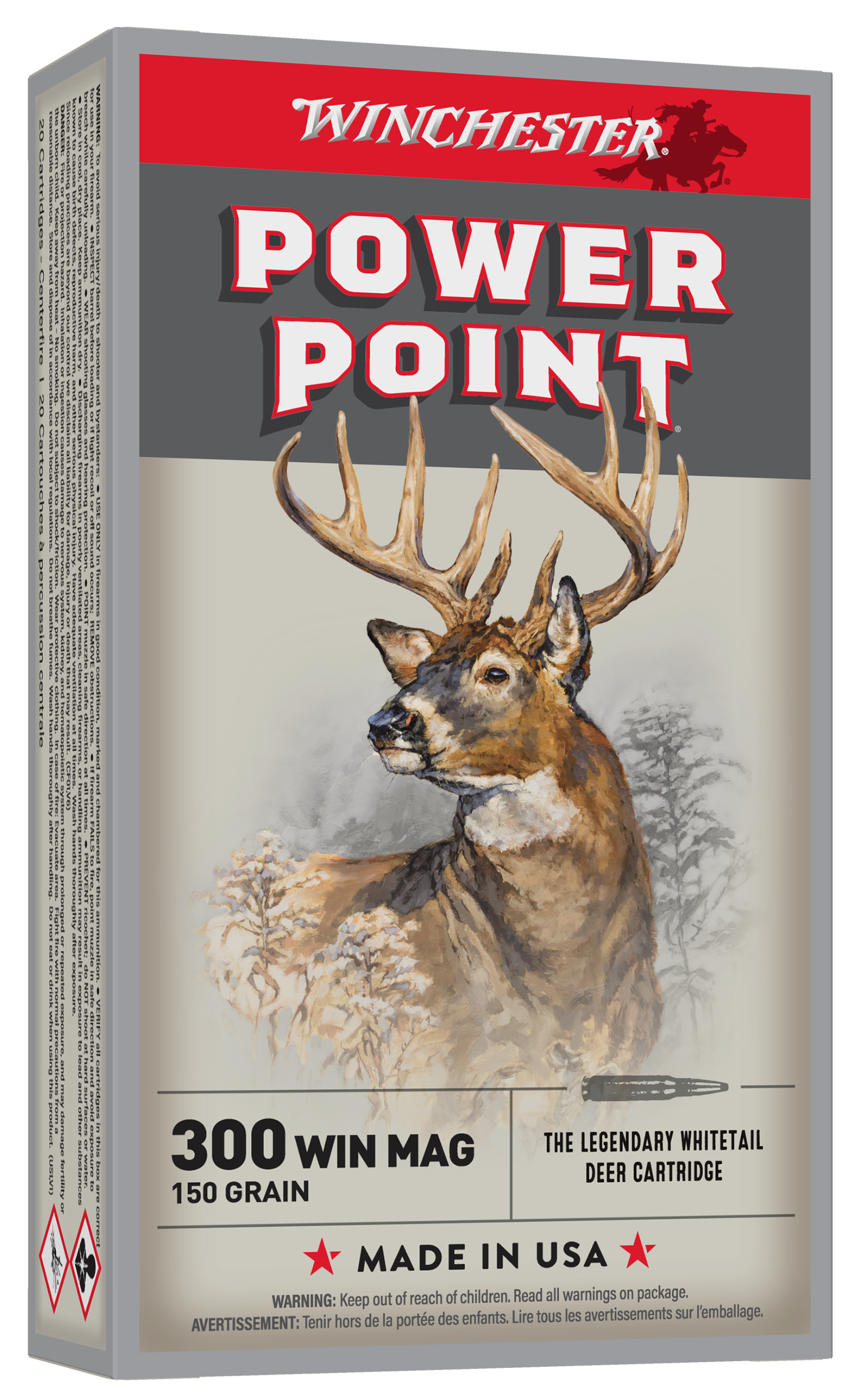 Winchester Ammo Super-X Power-Point 300 Win Mag 150gr Power Point 20 Rd - Box or Case