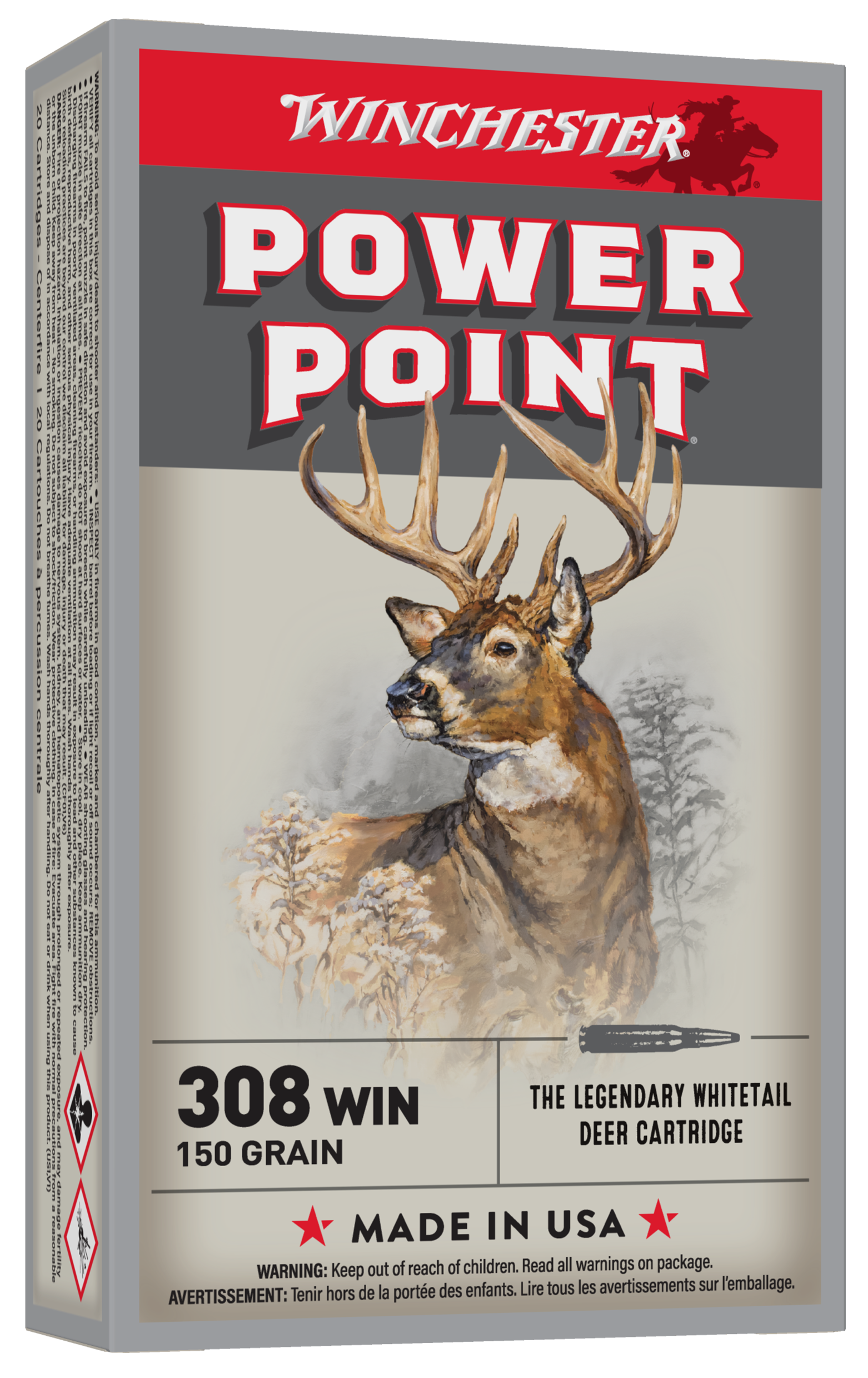 Winchester Ammo Super-X Power-Point 308 Win 150gr 20 Rd - Box or Case