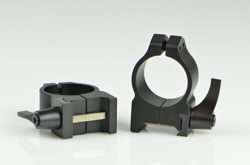 Warne 1 Inch, QD, Medium Matte Rings, Steel, Fixed for Maxima/Weaver Style or Picatinny Bases