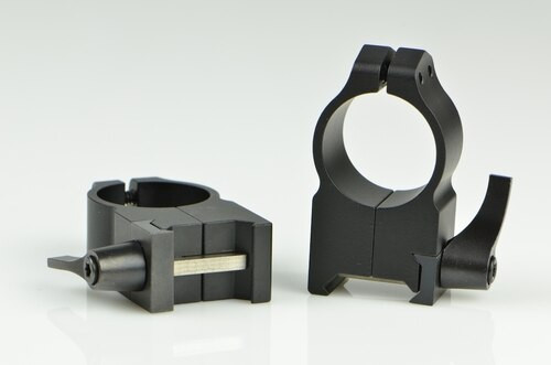Warne 1 Inch, QD, Extra High Matte Rings, Steel, Fixed for Maxima/Weaver Style or Picatinny Bases