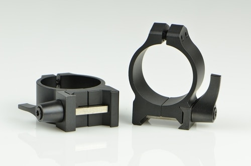 Warne 30mm, QD, Low Matte Rings, Steel, Fixed for Maxima/Weaver Style or Picatinny Bases