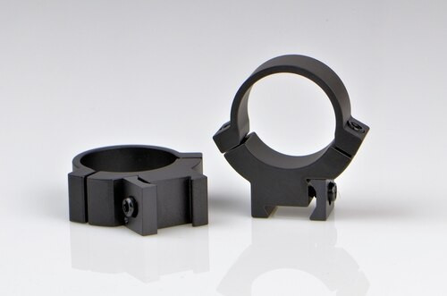 Warne 1 Inch, Rimfire Med Matte Rings, Fits 3/8 - 11mm Dovetail