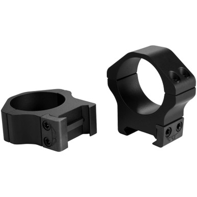 Warne 1" Maxima Horizontal Permanent-Attachable Weaver-Style Rings Matte Medium