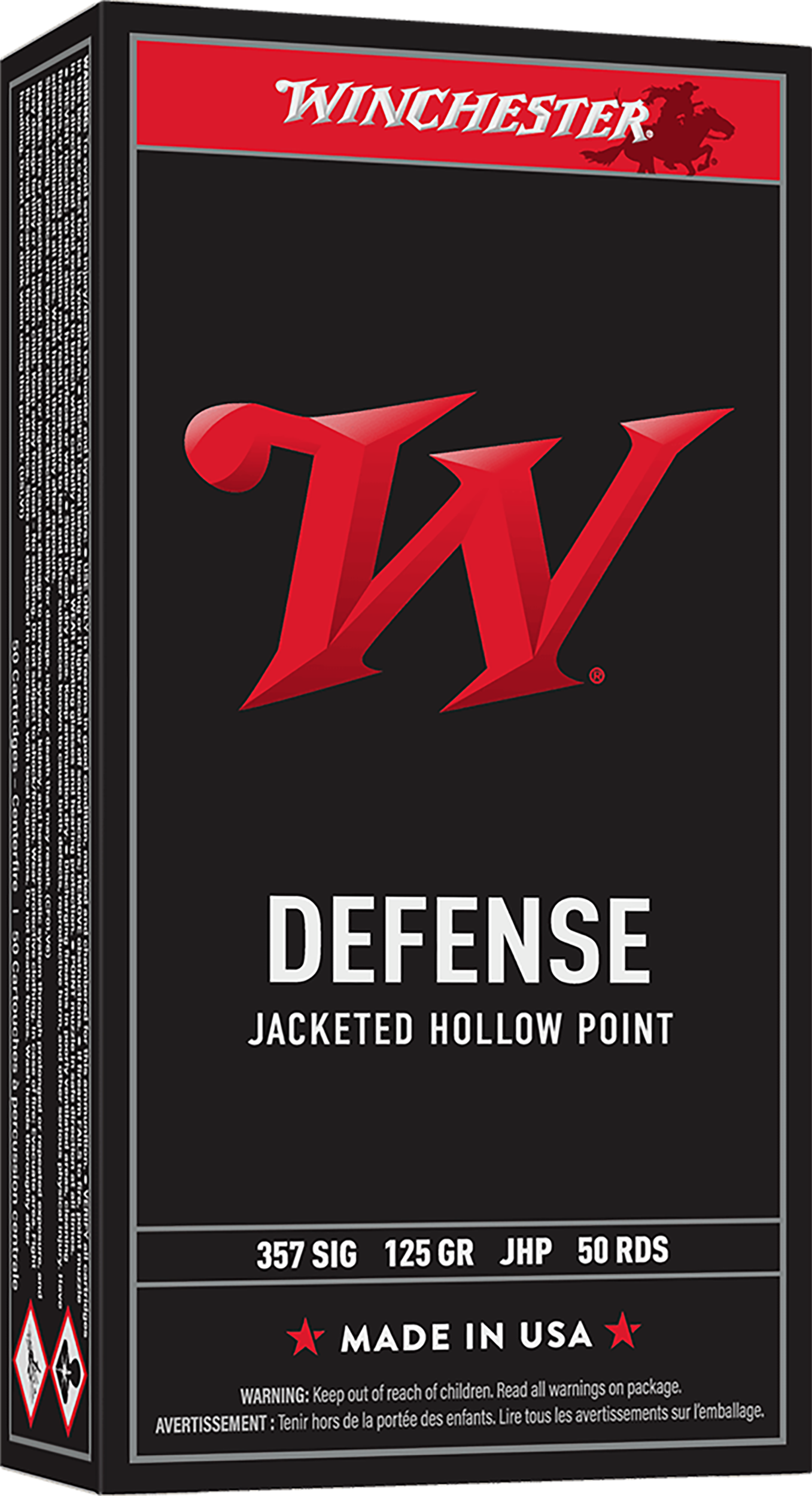 Winchester Ammo USA 357 SIG 125gr JHP 50-Rd - Box or Case