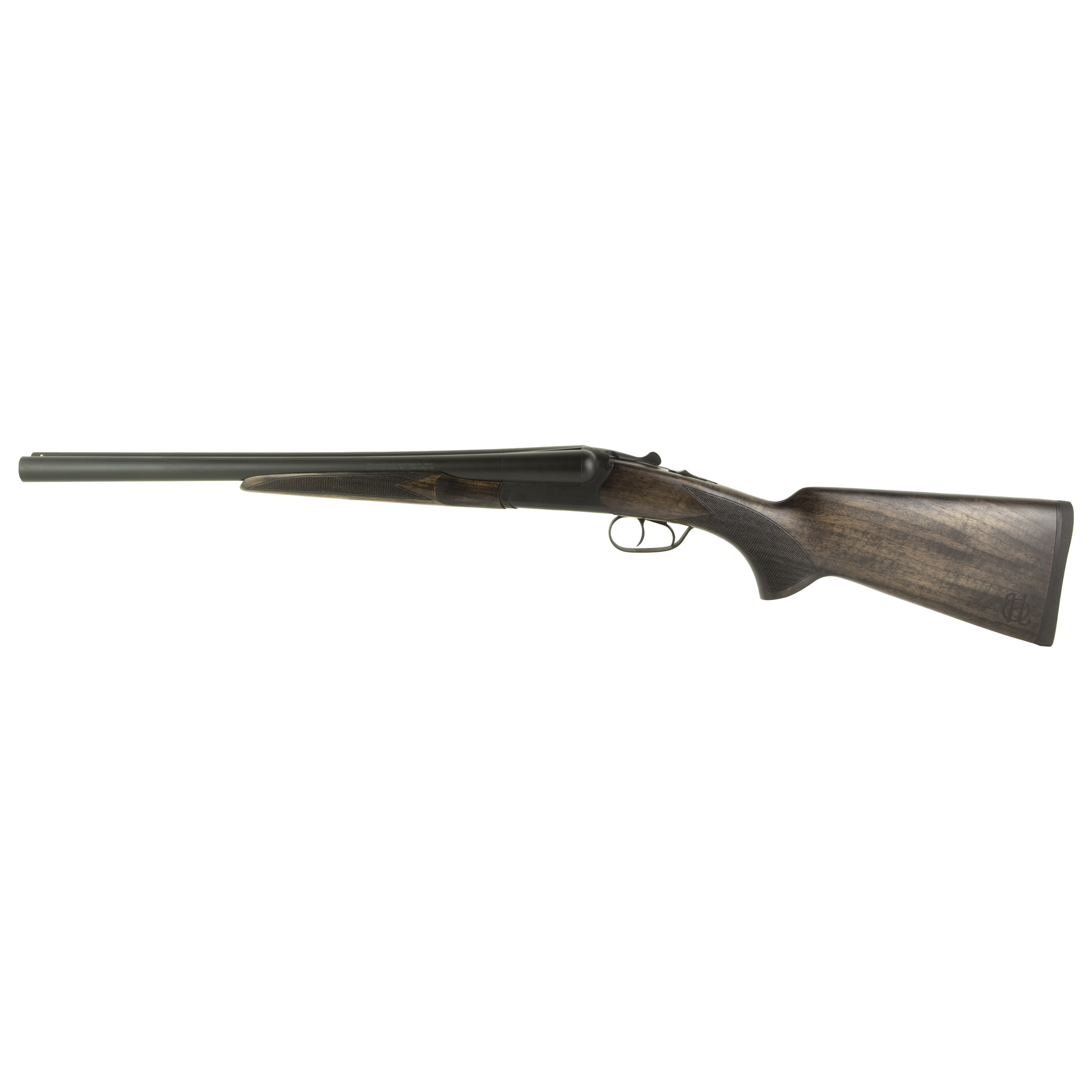 Heritage Mfg BL1218BK Badlander Full Size 12 Gauge Break Open 2rd 18.50” Black Chrome Side By Side Barrel & Receiver, Fixed Turkish Walnut Stock