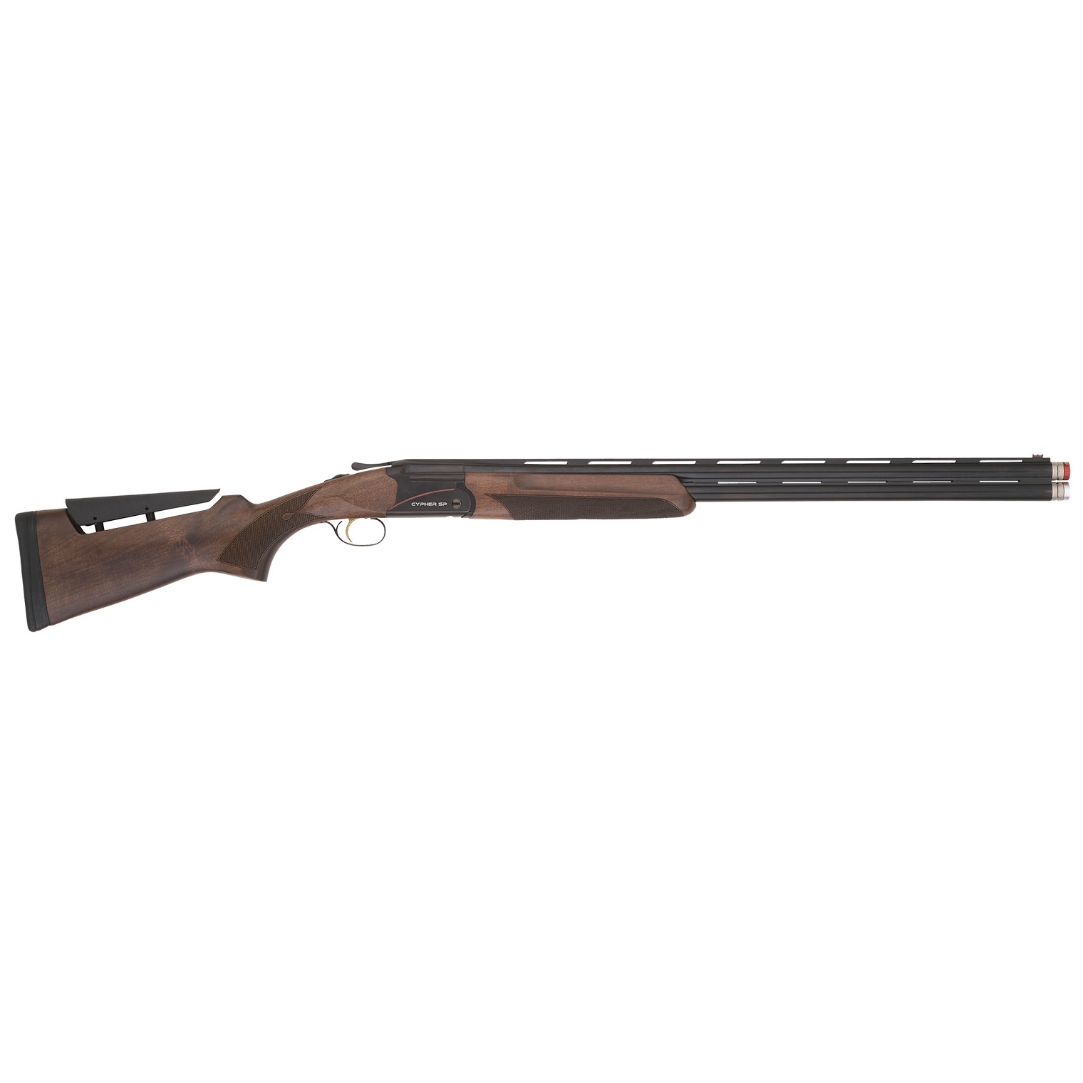 TriStar 33180 Cypher Sporting 12 Gauge Break Open 3” 2rd 30” Blued Ported Over/Under Vent Rib Barrel, Blued Steel Receiver, Adj Comb Turkish Walnut Stock, Ambidextrous