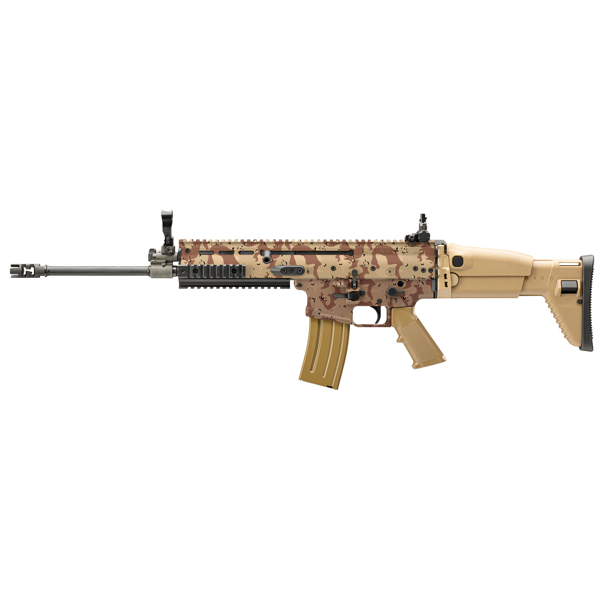 FN 3810169902 SCAR 16S 5.56x45mm NATO 30+1 16” Black Anodized Steel Threaded Barrel, Picatinny Rail Aluminum Receiver, Synthetic Adjustable Black Hogue Finger Groove Grip Ambidextrous