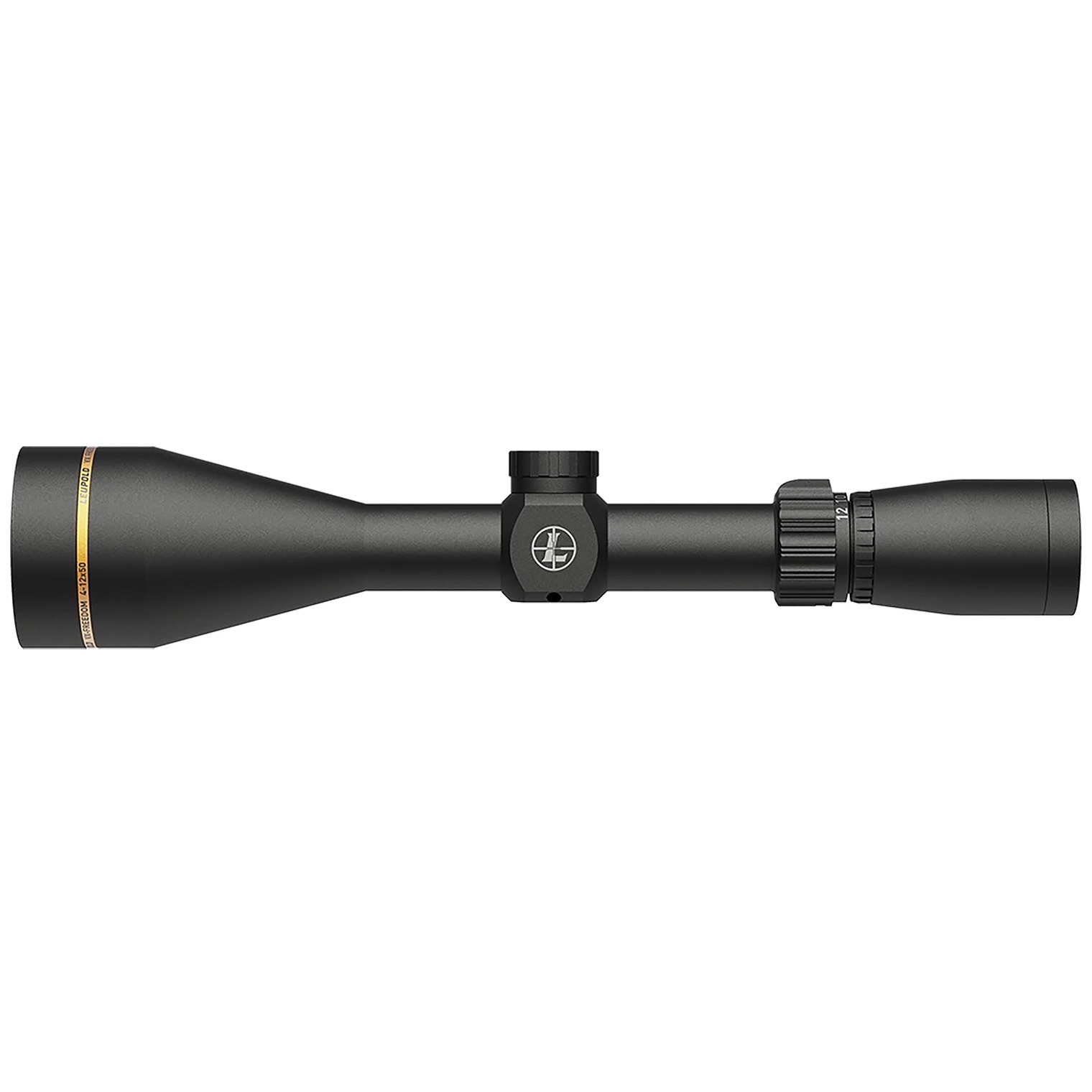 Leupold 185365 VX-Freedom Matte Black 4-12x50mm, 1” Tube Hunt-Plex Reticle