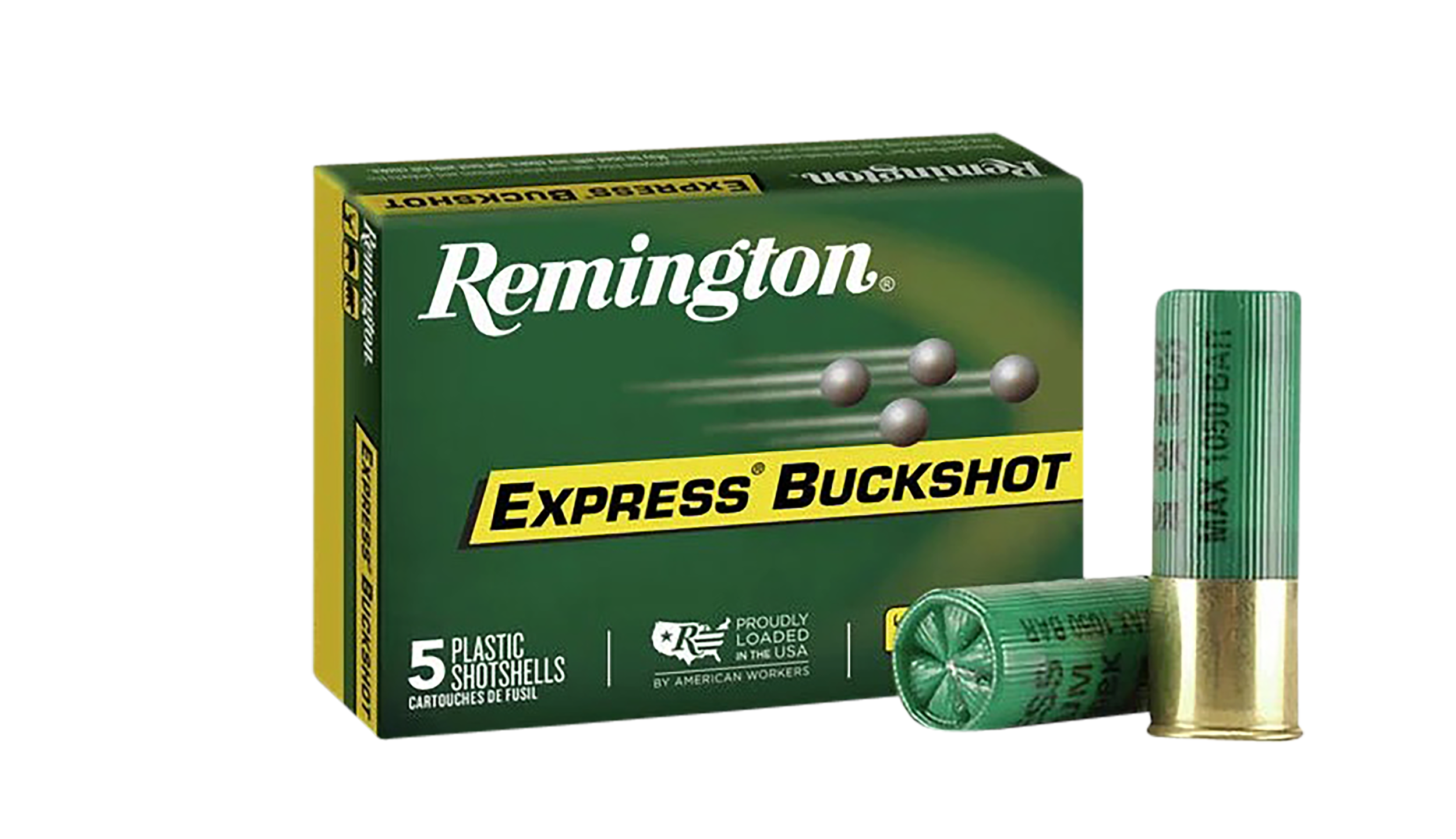 Remington Ammunition Express Buckshot 12 Gauge 2.75" 0 Buck 12 Pellets 1275 fps - Box or Case