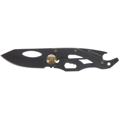 Smith & Wesson Small Folding Knife 3.5" Black/Brass