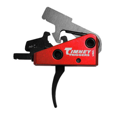 Timney AR Targa 2-Stage Short Curved Trigger - Short 1st Stage, 2+2LB, Black Finish