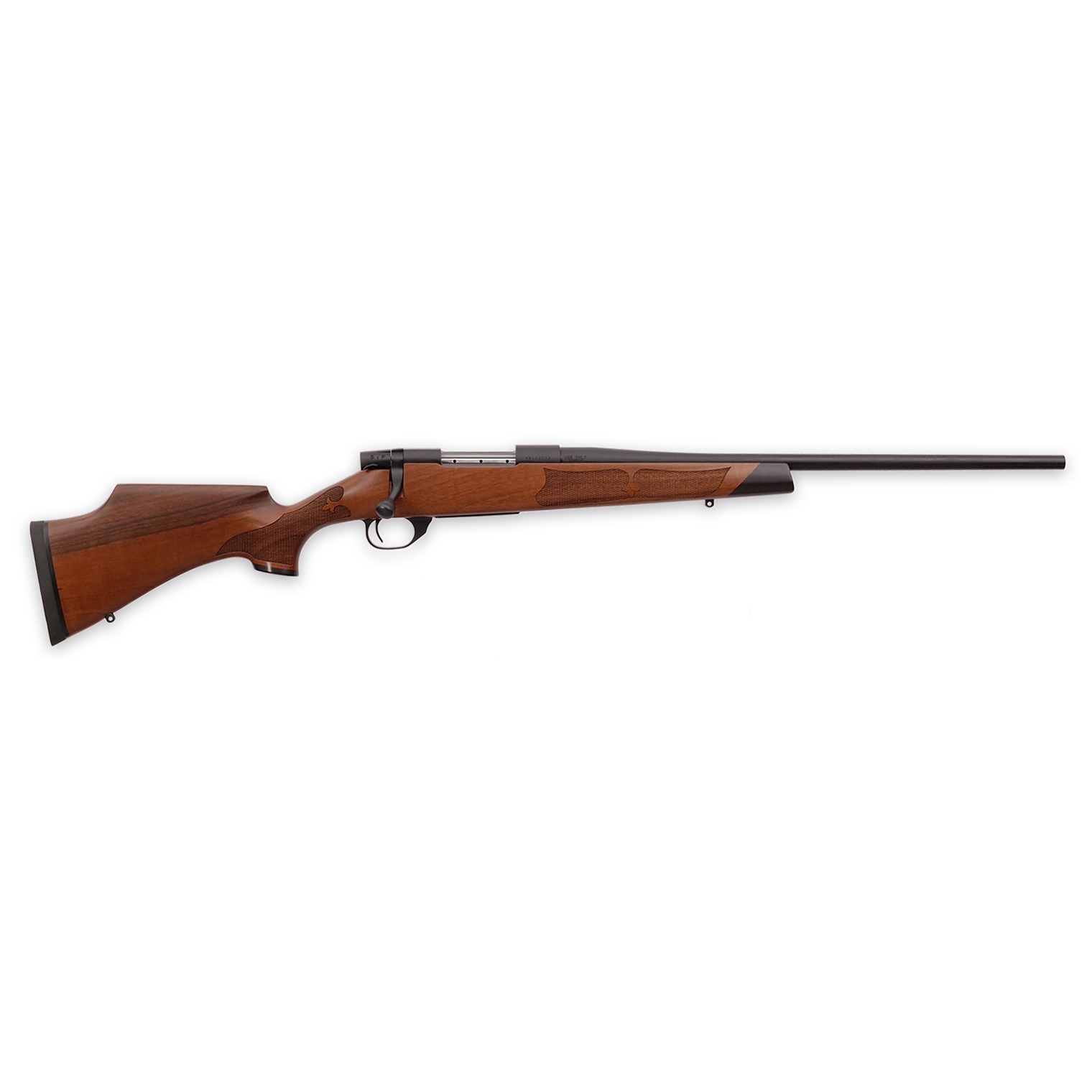 Weatherby VWR65CMR0T Vanguard Camilla Compact 6.5 Creedmoor 4+1 20” Matte Blued, Matte Blued Drilled & Tapped Steel Receiver, Grade A Turkish Walnut Monte Carlo Wood Stock