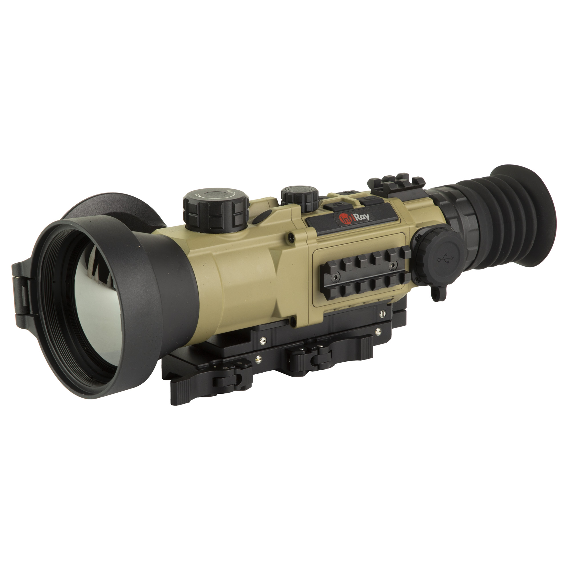 InfiRay Outdoor HYH75W RICO Hybrid 640 Thermal Black 4x75mm Multi- 1 BDC/1 DIY/7 Static Reticle, 8x Zoom, 640x512, 12 Microns, 50 Hz Resolution