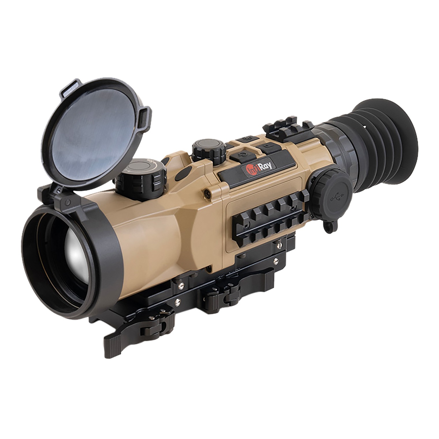 InfiRay Outdoor HYL50W RICO Hybird Thermal Black/Flat Dark Earth 3x 50mm Multi- 1 BDC/1 DIY/7 Static Reticle 8x Zoom 384x288, 12 Microns, 90 Hz Resolution