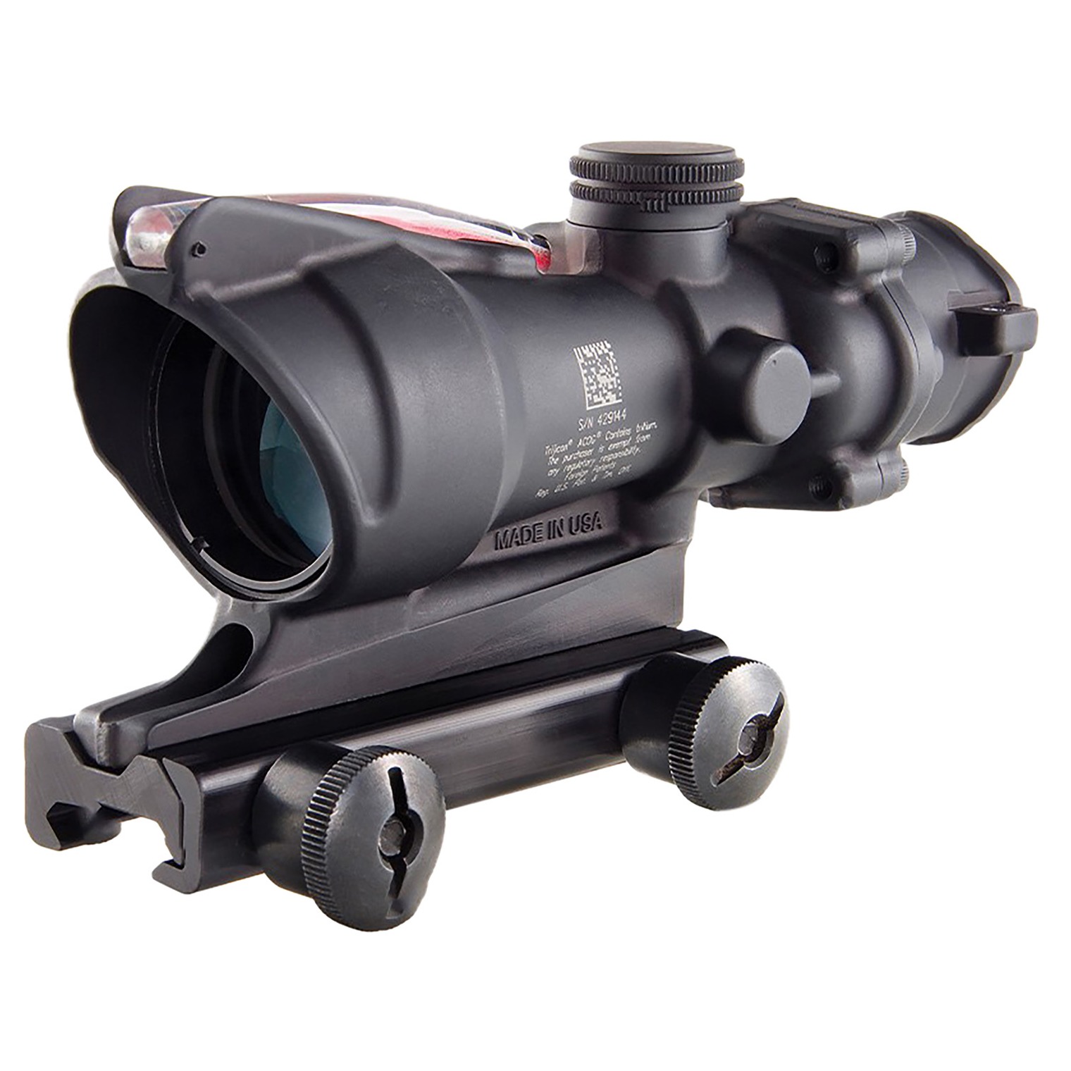 Trijicon TA31D100288 ACOG Matte Black 4x32mm Illuminated Red Chevron .223/5.56 BDC Reticle