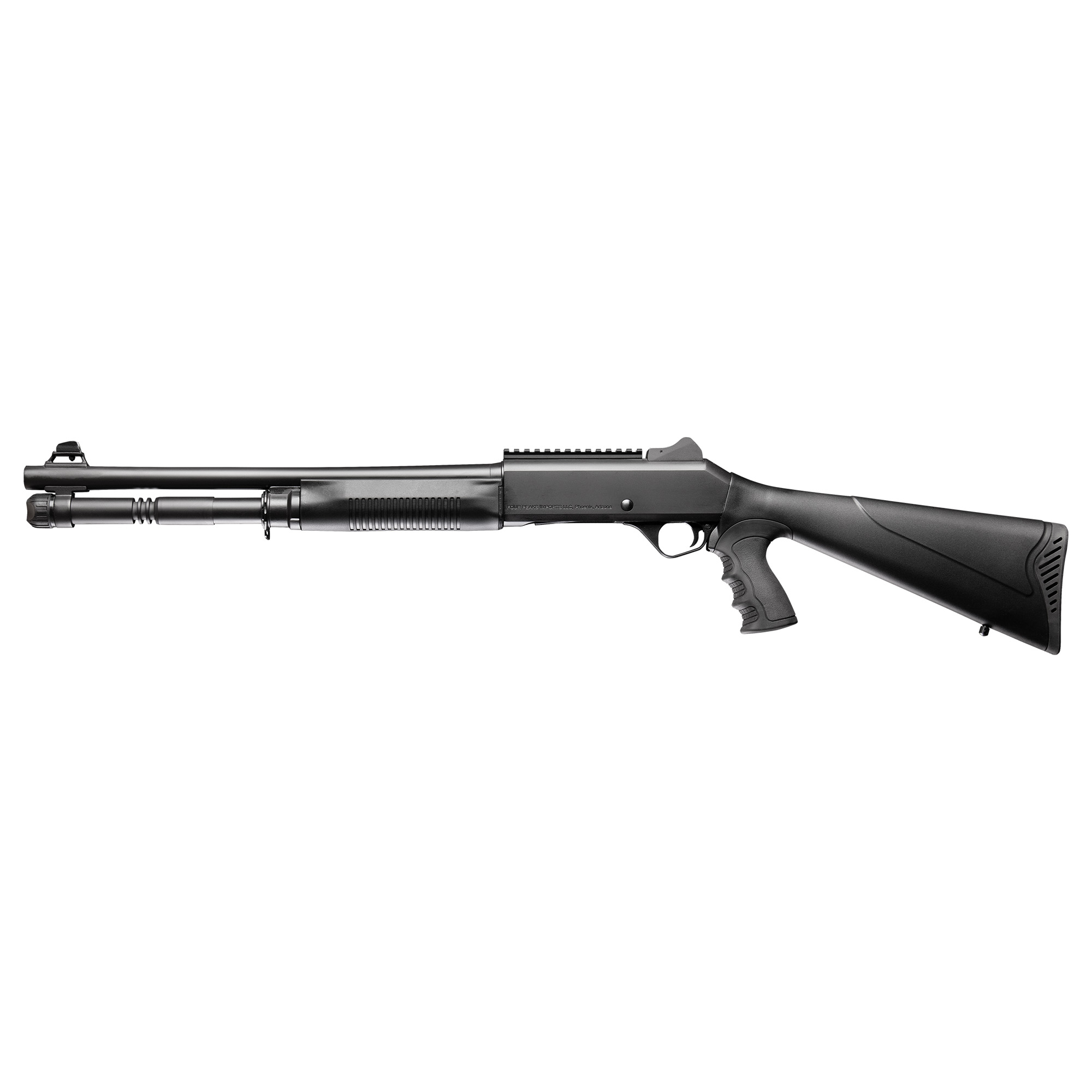 Four Peaks Imports 12058 AKSA Arms S4 12 Gauge 3” 5+1 18.50” Chrome Plated 7075-T6 Aluminum Receiver