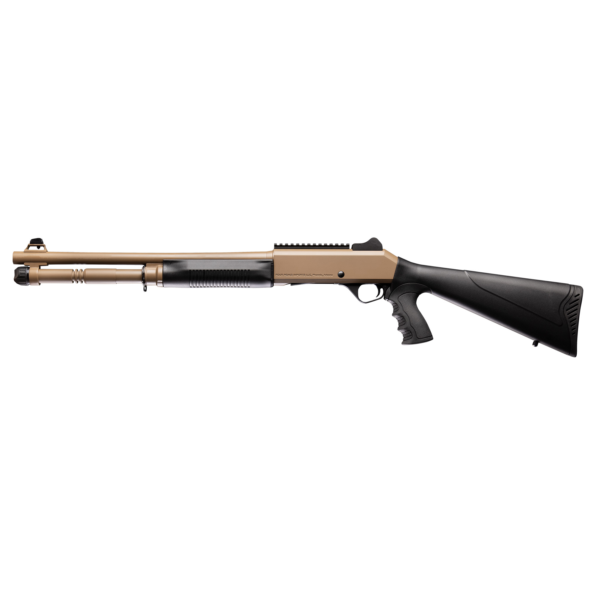 Four Peaks Imports 12060 AKSA Arms S4 12 Gauge 3” 5+1 18.50” Chrome Plated 7075-T6 Aluminum Receiver