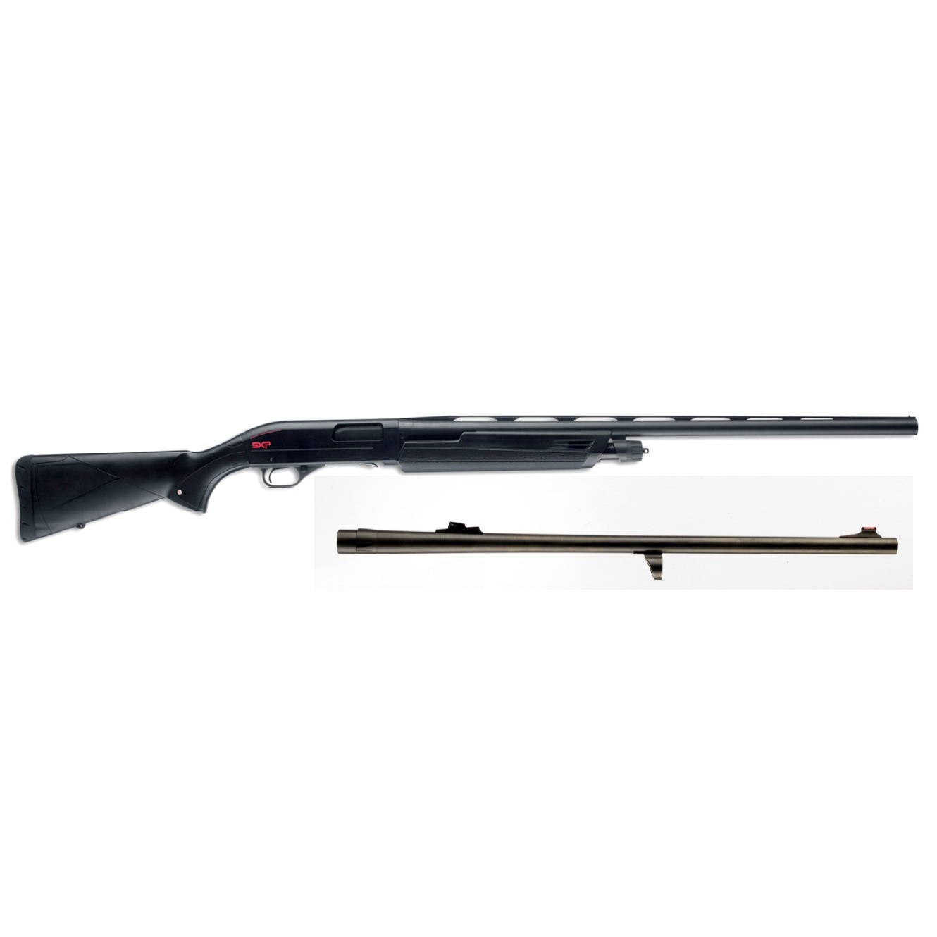 WINCHESTER SXP COMBO 12GA 3” 26”VR/22”RIFLED BLACK/SYN