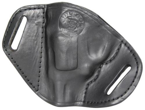 Bulldog Belt Slide Small J Frame Revolver Hlstr RH Leather Black