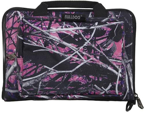 Bulldog Mini Pistol Bag Nylon 11x7x2 Water-Resistant Muddy Girl Camo