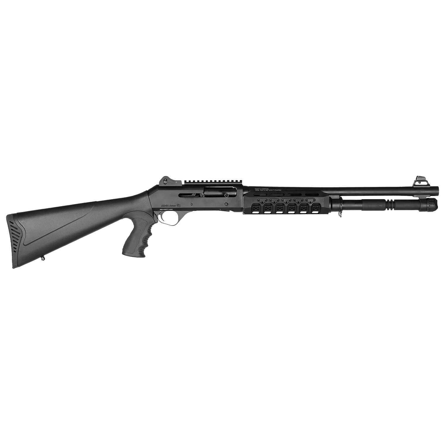 Four Peaks Imports 12074 AKSA Arms S4 12 Gauge 3” 5+1 18.50” Chrome Plated 7075-T6 Aluminum Receiver Black Synthetic Stock