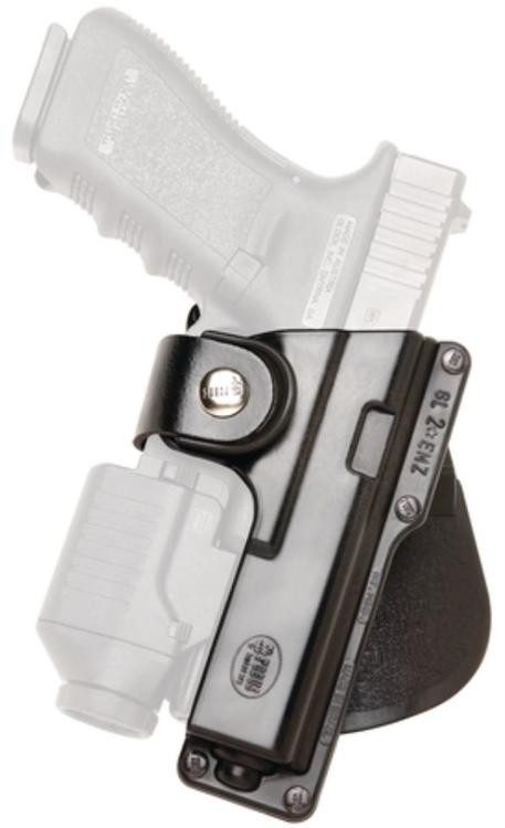 Fobus, Paddle Tactical Holster, Fits Glock 17/22/31 With Light Or Laser/Ruger American Pistol .45 Full/9mm/.40 Full, Right Hand