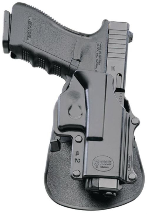 Fobus Paddle Holster, Fits Springfield Armory XD, Sig 2022, H&K P2000, Right Hand, Kydex, Black