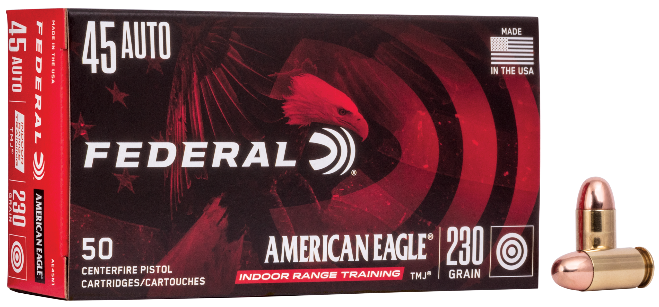 Federal American Eagle IRT 45 ACP 230gr TMJ 50rd - Box or Case