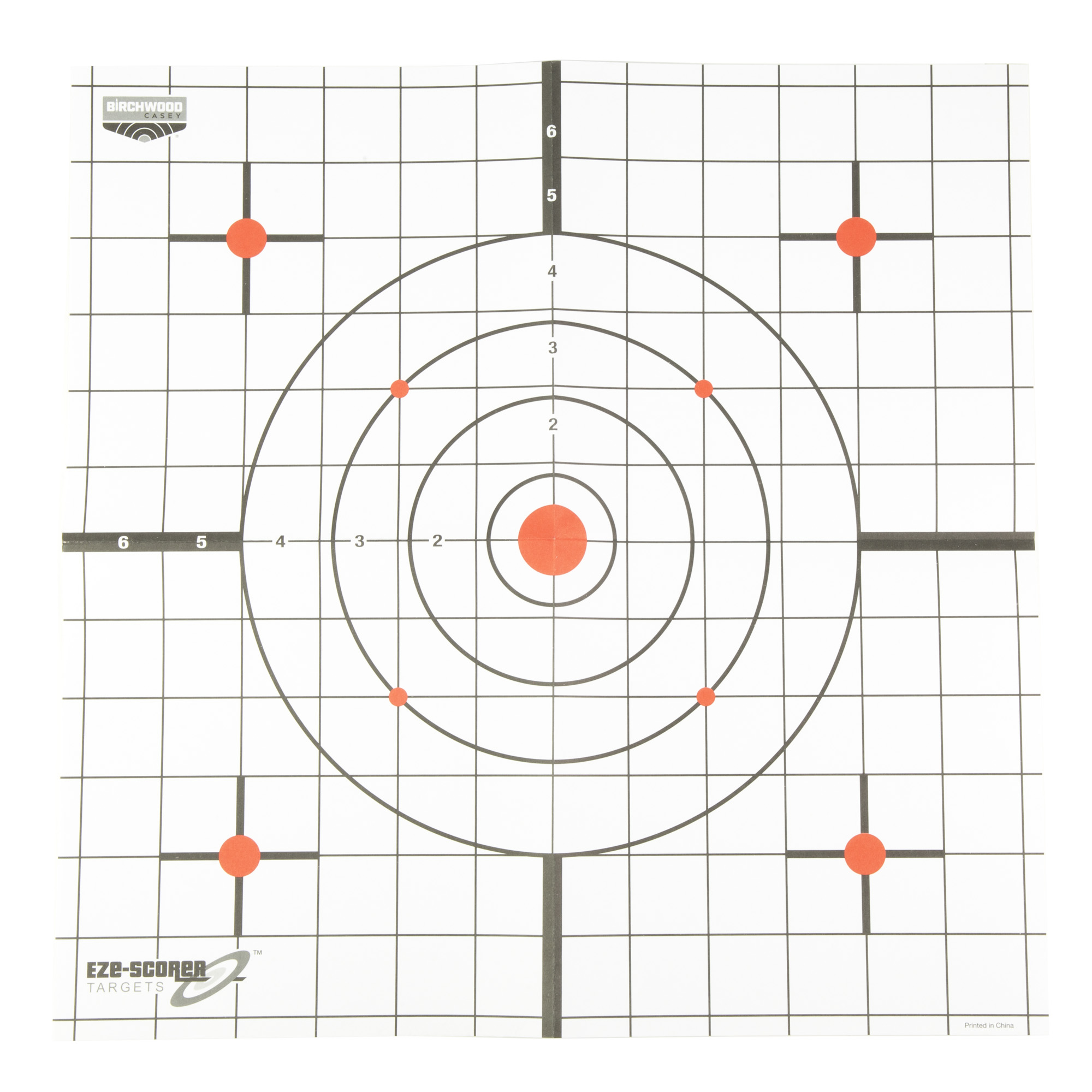 Birchwood Casey BC-37216T EZE-Scorer Thermal Targets Thermal Sight-In Hanging Paper 12” x 12” Black/Red/White