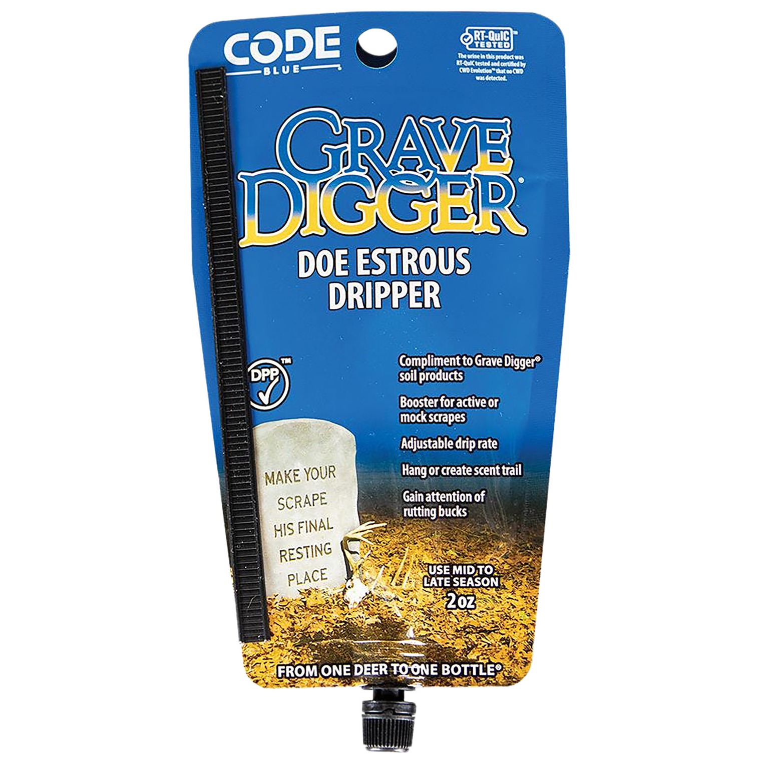 Code Blue OA1425 Grave Digger Doe Estrous Deer 2 oz Dripper