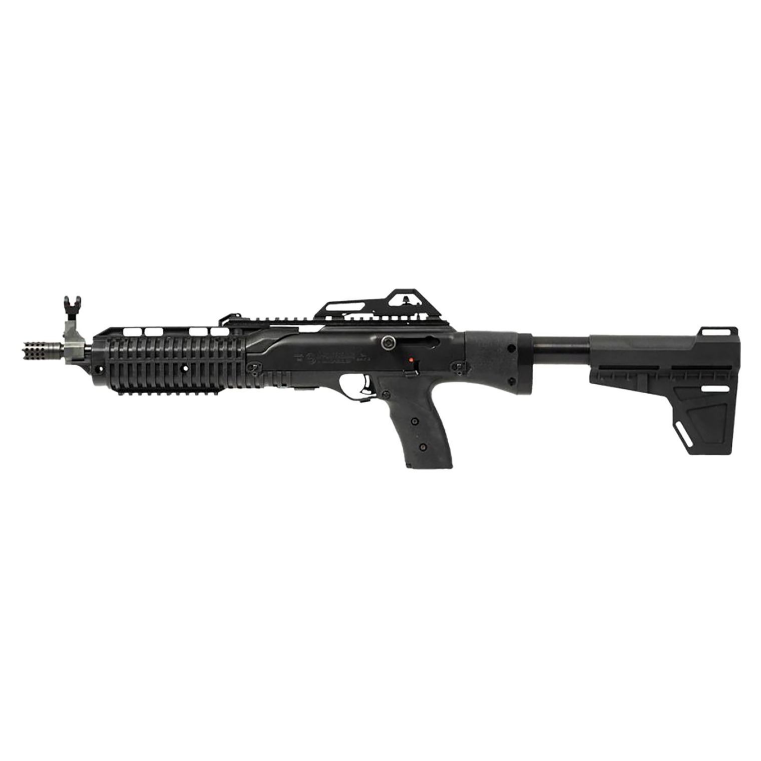 Hi-Point 1095PBRACE 1095P 10mm Auto 10+1 13.25” Black Threaded Barrel, Black Powdercoat Polymer Receiver w/Picatinny Rail, Picatinny Rail Forend, Black Pistol Brace, Black Plastic Grip