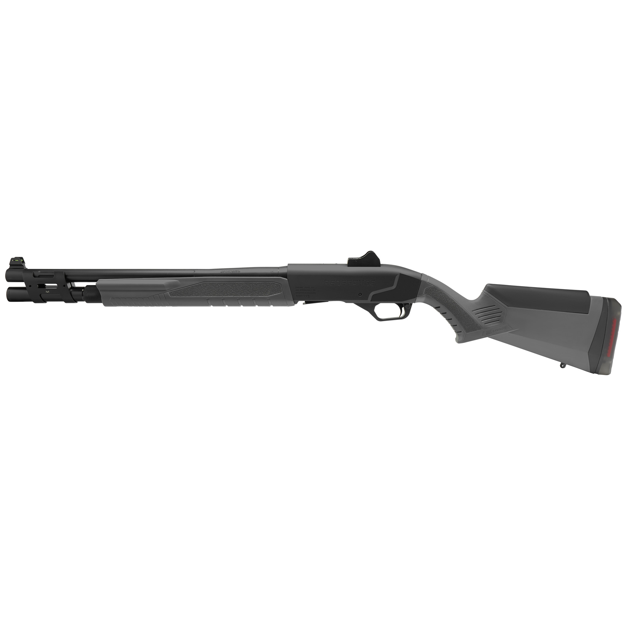 Savage Arms 57787 Renegauge Security Full Size 12 Gauge Semi-Auto 3” 6+1 18.50” Black Melonite Carbon Steel Barrel, Matte Black Aluminum Receiver, Adjustable Matte Gray Synthetic Stock, Right Hand