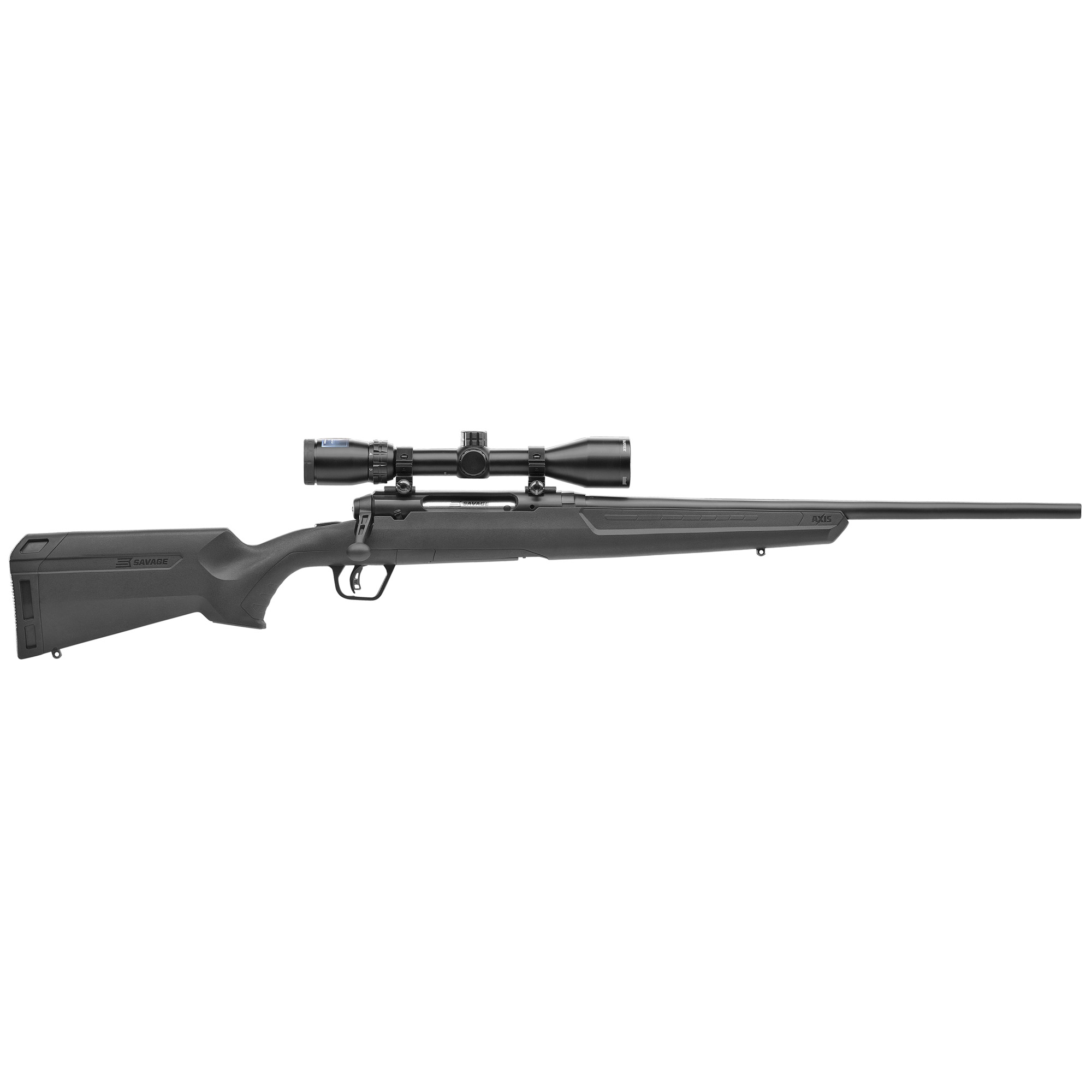Savage Arms 57477 Axis II XP Compact Compact 6.5 Creedmoor 4+1 20” Matte Black Button-Rifled Barrel, Drilled & Tapped Carbon Steel Receiver, Matte Black Fixed Synthetic Stock, Bushnell Banner 3-9x40mm