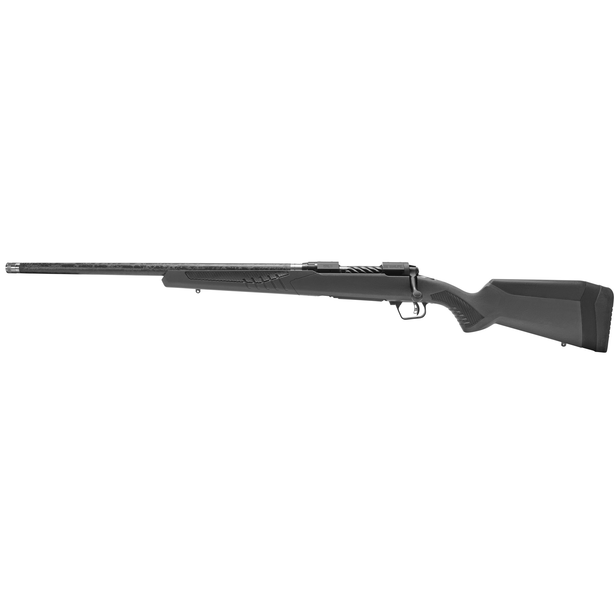 Savage Arms 57718 110 UltraLite Full Size 300 WSM 2+1 24” Carbon Fiber Threaded Barrel, Black Melonite Drilled & Tapped Stainless Steel Receiver, Adj AccuStock Matte Gray Synthetic Stock, Left Hand