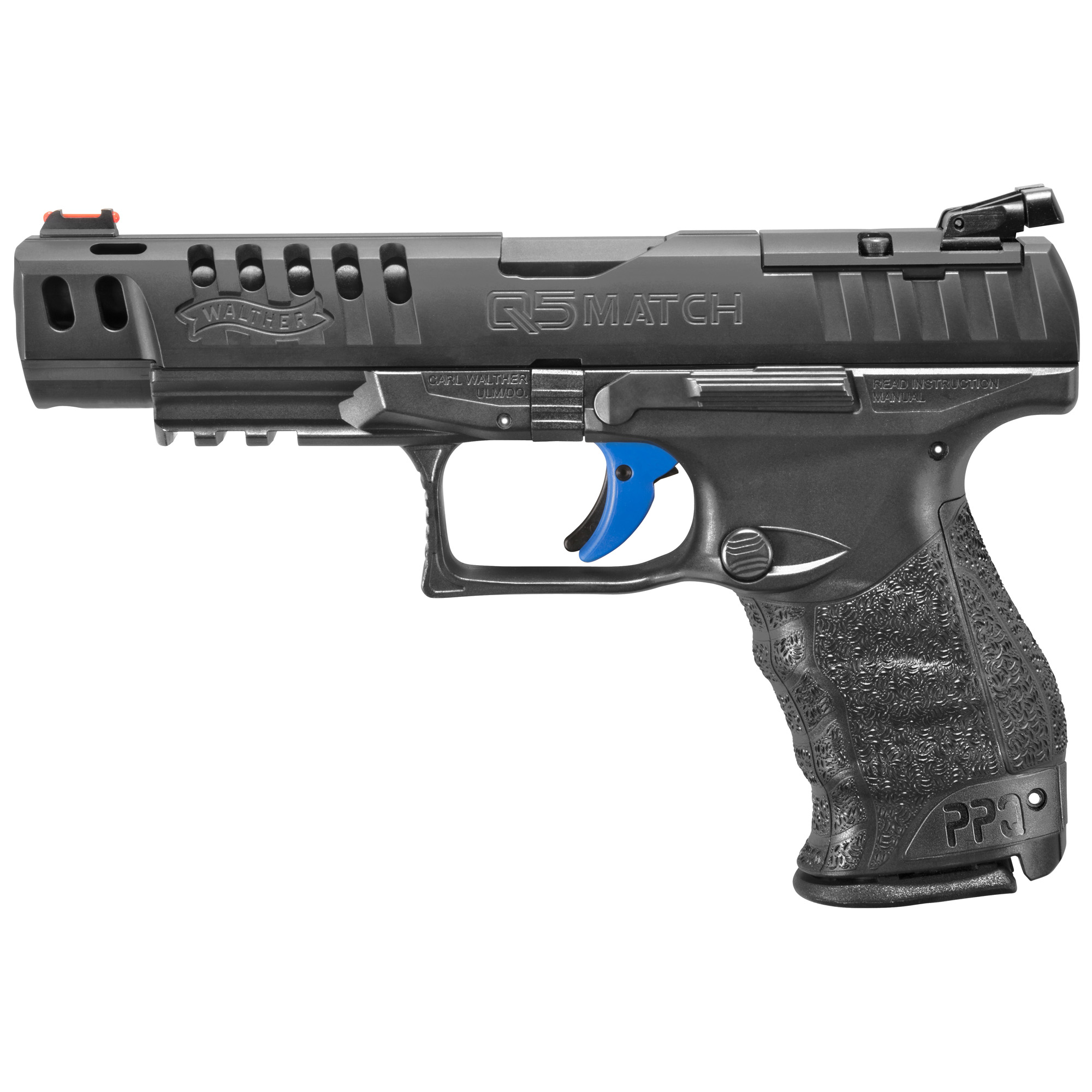Walther Arms 2846926 PPQ M2 Q5 Match 9mm Luger 5” 15+1 Black Black Tenifer Slide Black Polymer Grip