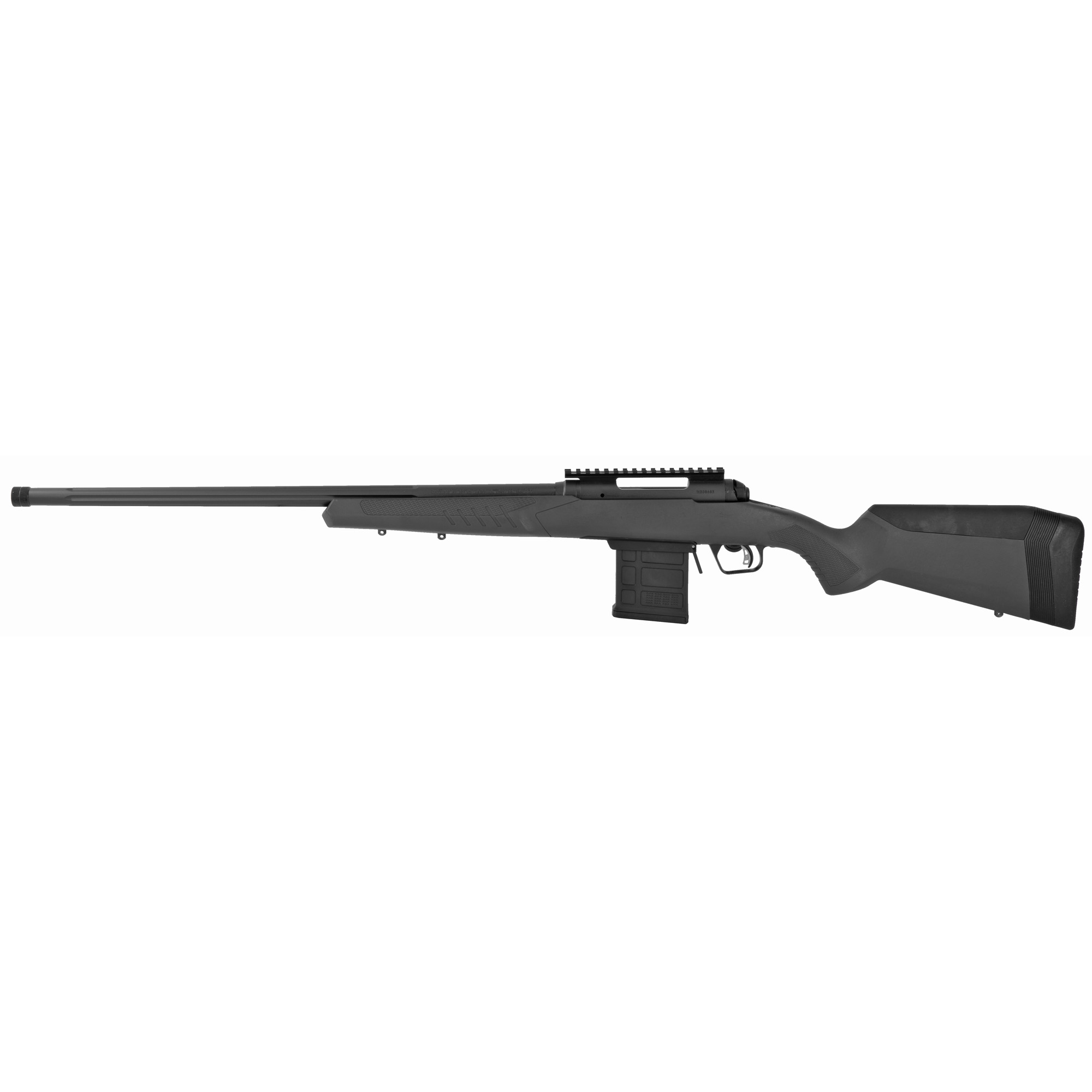 Savage Arms 57490 110 Tactical 6.5 PRC 7+1 24”, Matte Black Metal, Gray Fixed AccuStock with AccuFit
