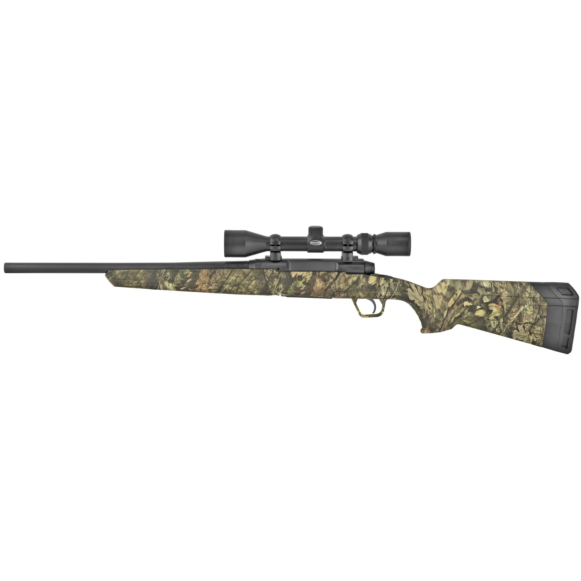 Savage Arms 57546 Axis XP 350 Legend 4+1 18”, Matte Black Barrel/Rec, Mossy Oak Break-Up Country Synthetic Stock, Includes Weaver 3-9x40mm Scope