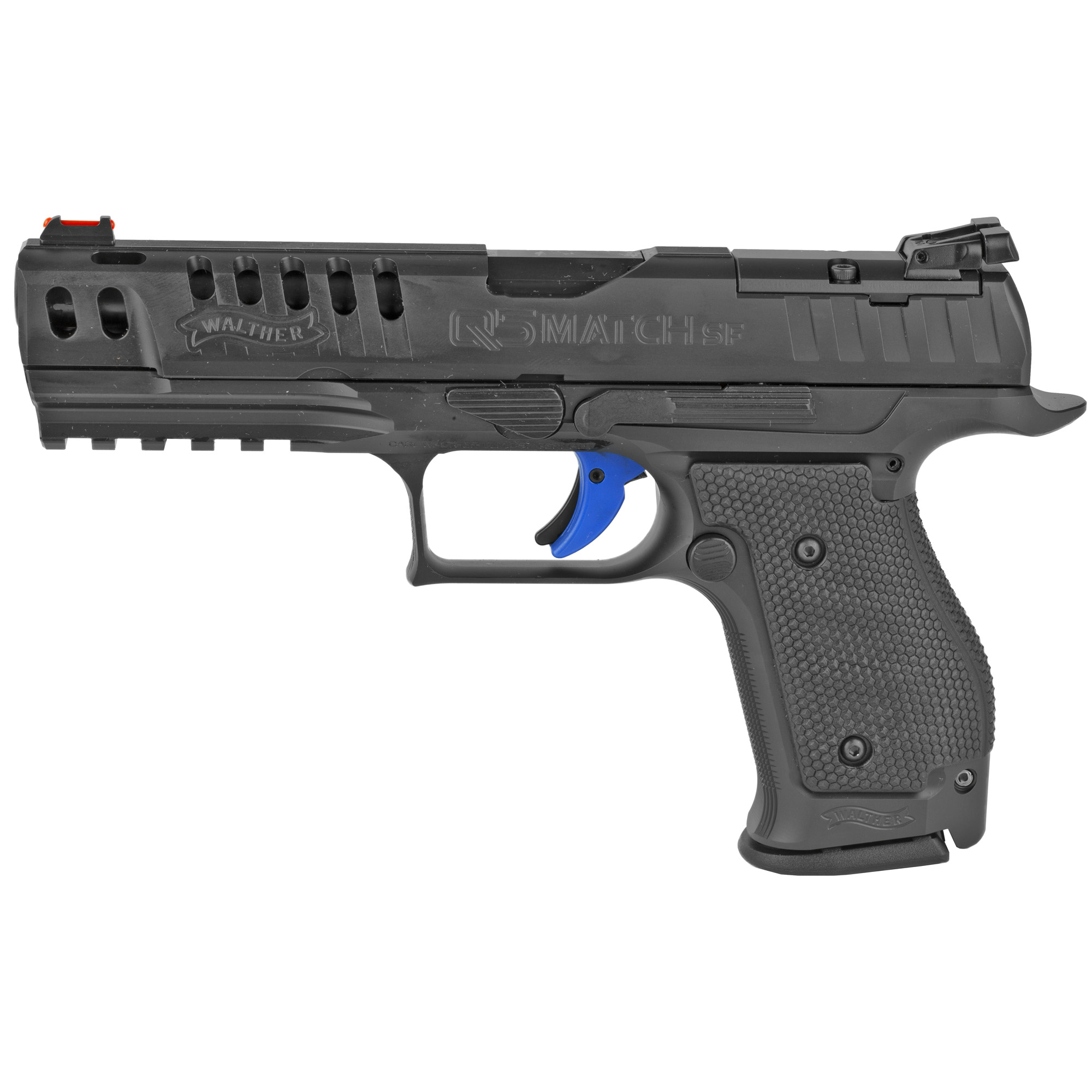Walther Arms 2846942 PPQ Q5 Match 9mm Luger 5” 15+1 Black Black Ported Steel Slide Black Wraparound Ergonomic Grip