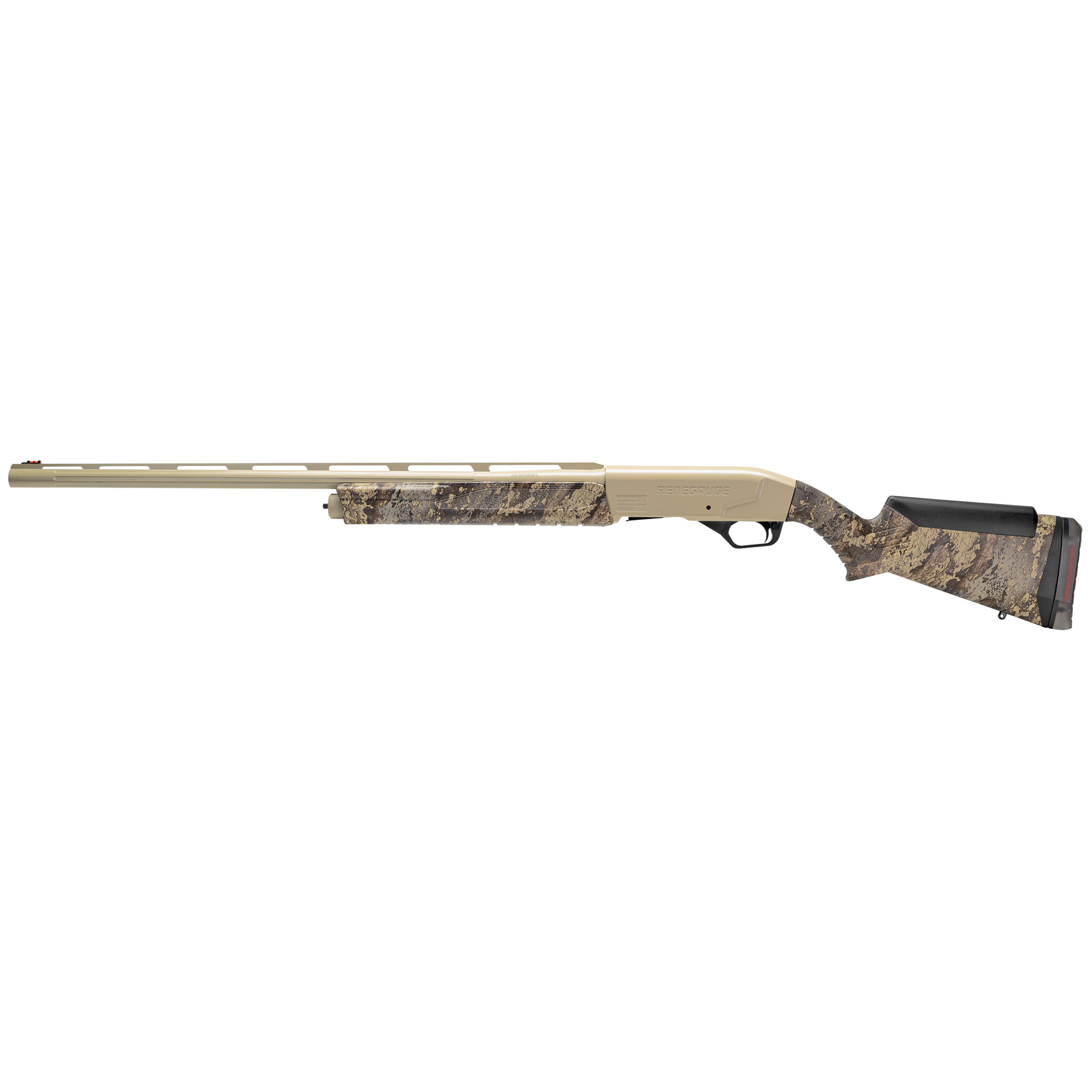Savage Arms 57776 Renegauge Prairie 12 Gauge Semi-Auto 4+1 28” Desert Sand Cerakote Fluted Vent Rib Barrel & Aluminum Receiver, Adjustable TrueTimber Prairie Synthetic Stock
