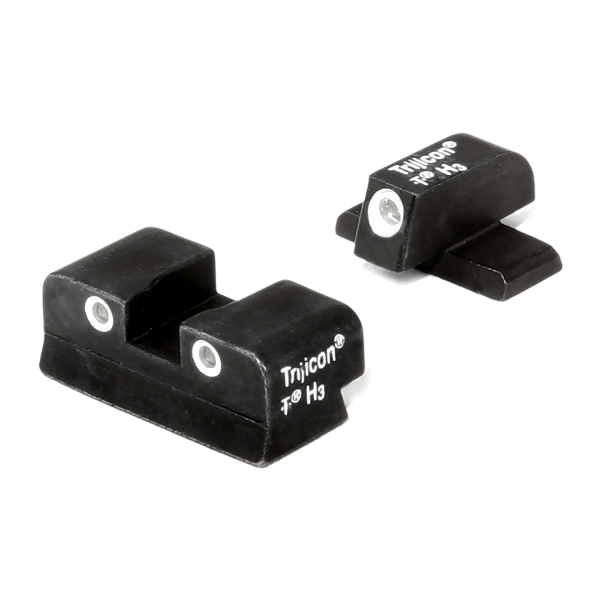 Trijicon 600465 Bright & Tough Night Sights Green/Tritium White Outline Front Sight-Green/Tritium White Outline Rear Sight Sig Sauer .40 S&W/.45 ACP #6 Front/#8 Rear