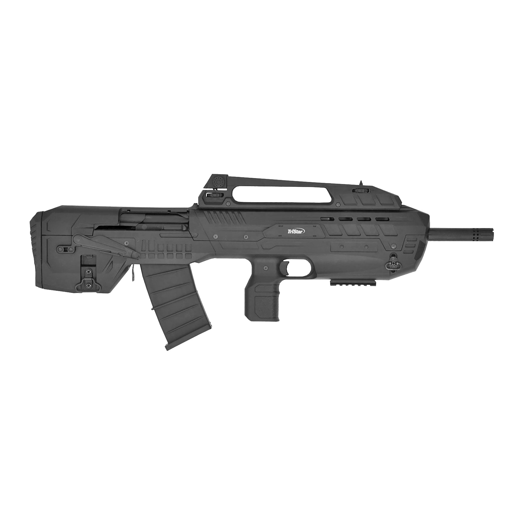 TriStar 25122 Compact Tactical 12 Gauge 3” 18.50” 5+1 (2) Black Rec/Barrel Black Fixed Bullpup Stock Right Hand Includes Extended Cylinder MobilChoke & Carry Handle