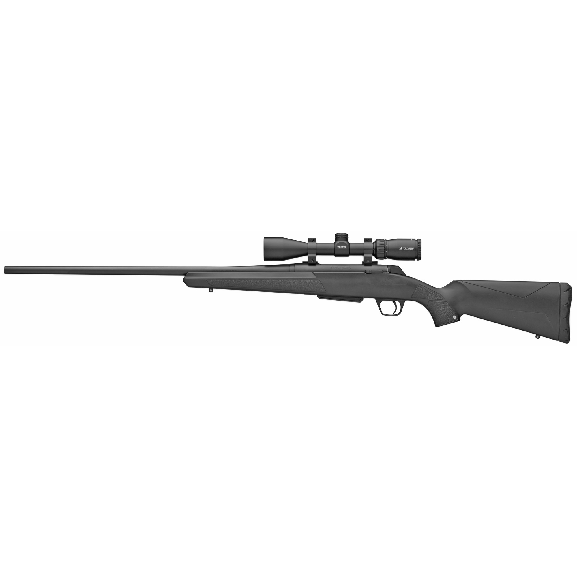 Winchester Guns 535705212 XPR Scope Combo 243 Win 3+1 Cap 22” Blued Perma-Cote Rec/Barrel Matte Black Stock Right Hand with MOA Trigger System (Full Size) Includes Vortex Crossfire II 3-9x40mm Scope
